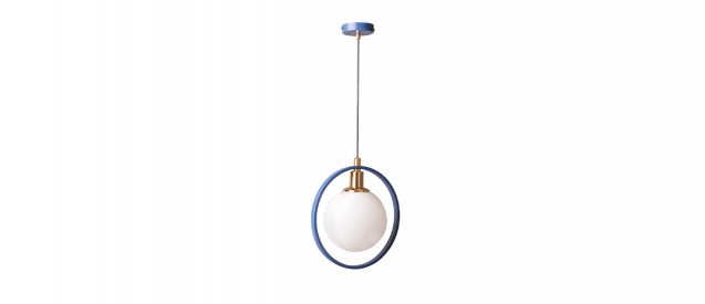 Elegant Blue Ceiling Lamp